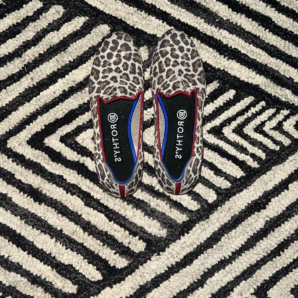 Rothy's Brown and Red Leopard Loafers - Picture 4 of 5